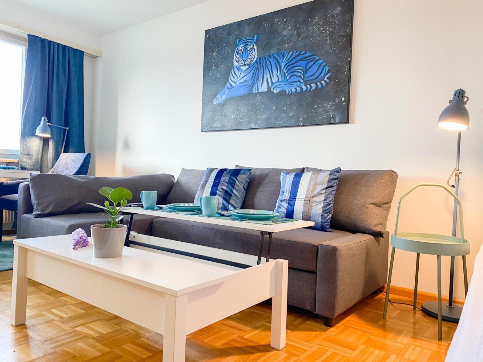 Special Blue Tiger Apartment Basel, Messe Kleinbasel 10-Star מראה חיצוני תמונה