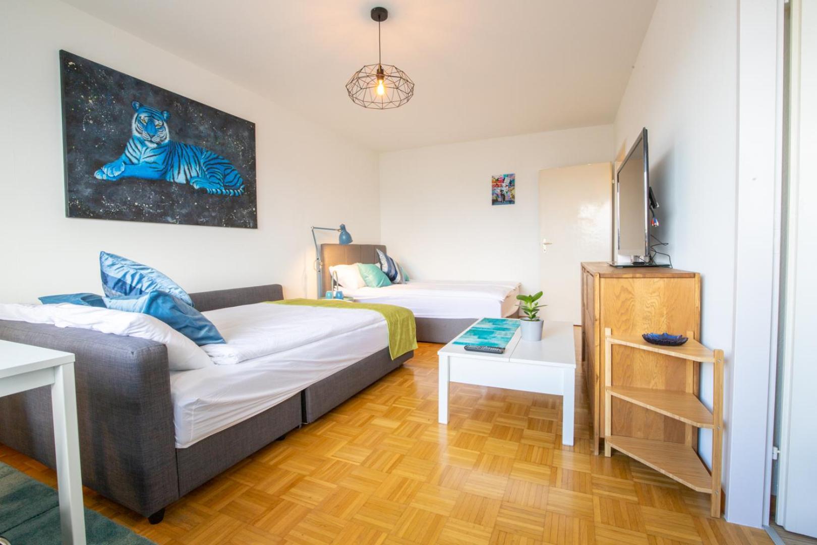 Special Blue Tiger Apartment Basel, Messe Kleinbasel 10-Star מראה חיצוני תמונה